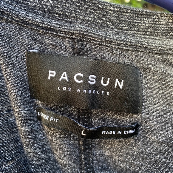 Pacsun grey pinstripe long sleeve tee - Picture 3 of 3